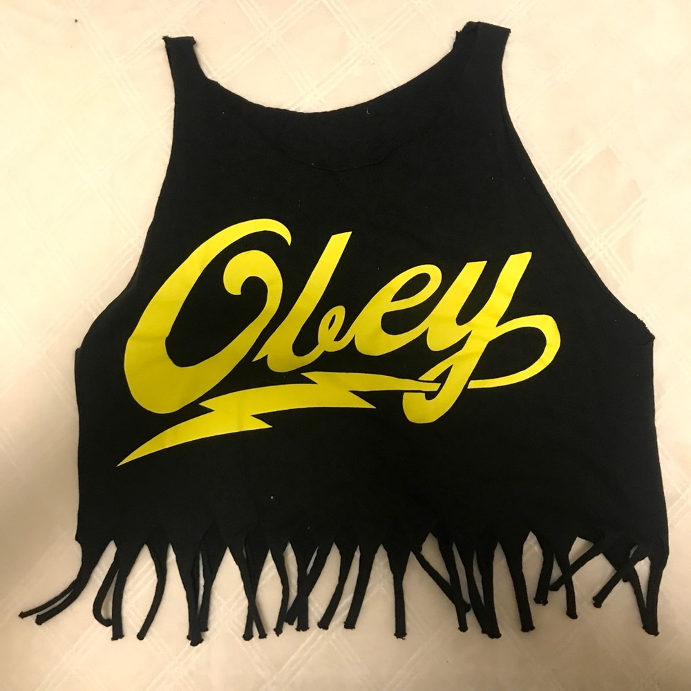 Obey Cropped Tank Top